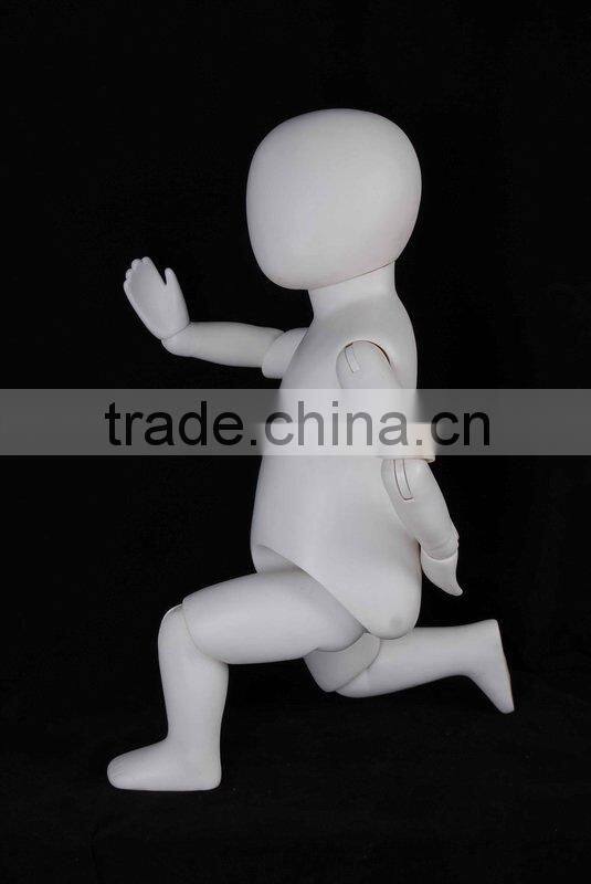 Vivid full-body plastic teenage mannequins