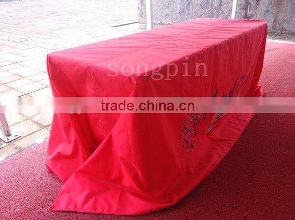 Best fabric waterproof for table cloth with custom logo priniting