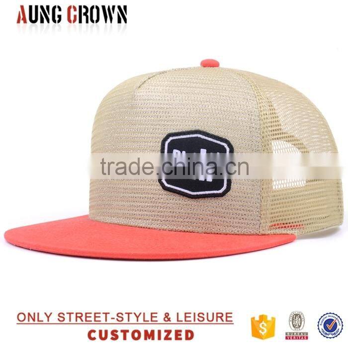 Flat bill cotton custom wholesale cheap trucker hat
