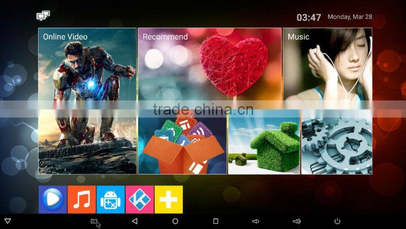 Bluetooth4.0 Media Player Android TV Box AmlogicS905 OTT Smart TV Box