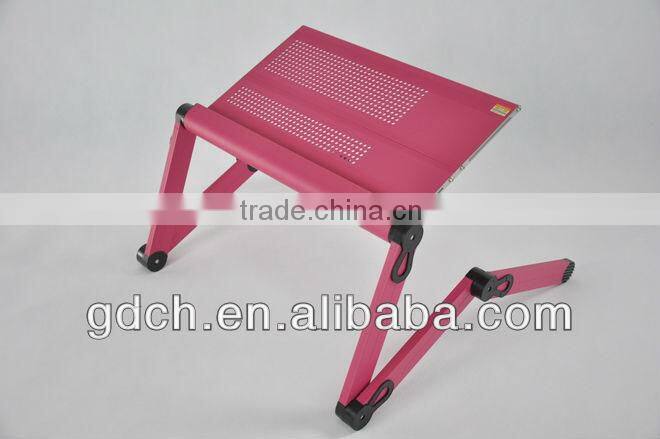 2014 New Model Ergonomic Design Adjust Laptop Table Bed Computer Desk