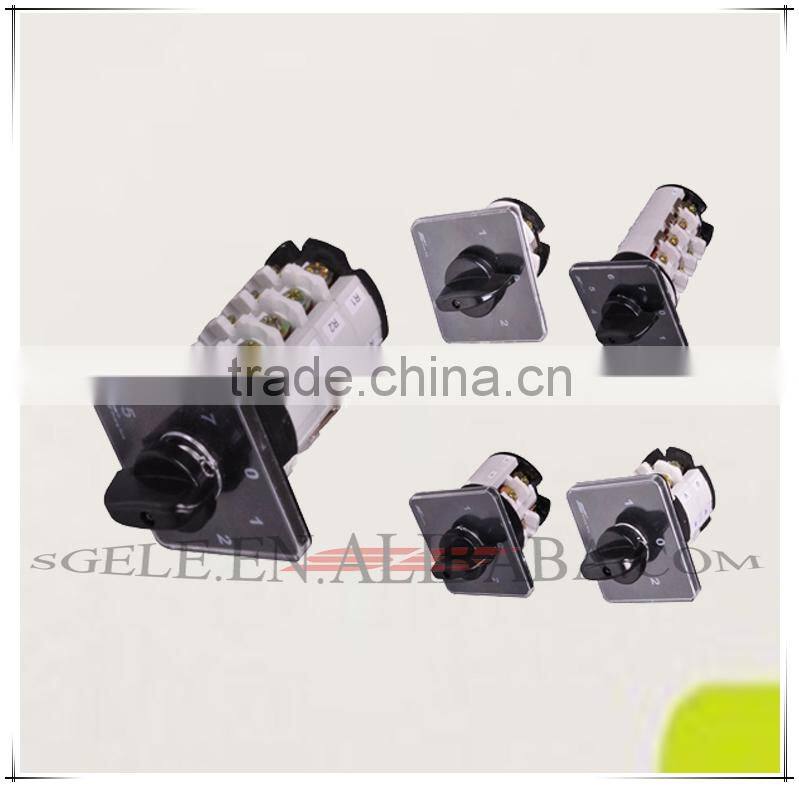 ROTARY SWITCH with face plate face PANEL 32A 3POLE Selector changeover transfer switch