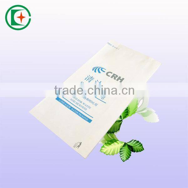 Best Sale Custom-Made plastic lined waterproof airplane sick bags waste paper bags