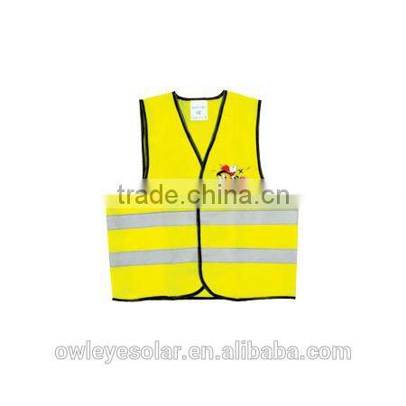 kids hi vis safety vest with logo printing for road safety, pink, red, green safety vests