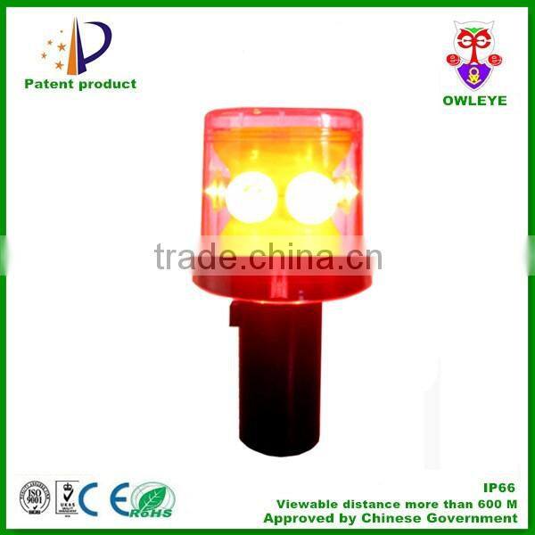 synchronous flash solar blinking light with radio signal that used for road safety