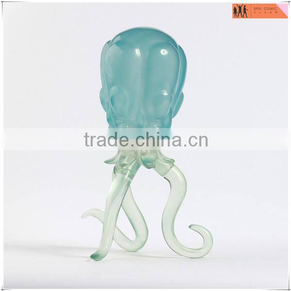 customzied resin transparent octopus figures,OEM transparent resin figures,customized resin figures factory