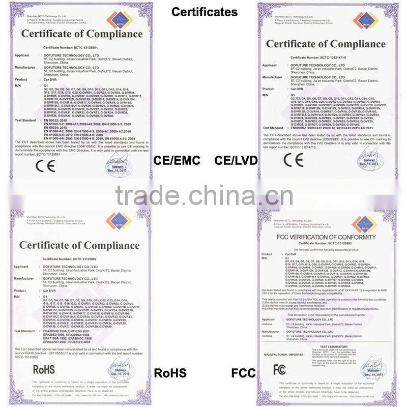 2.7 "LCD 120 - degree wide Angle car DVR security camera system car black box