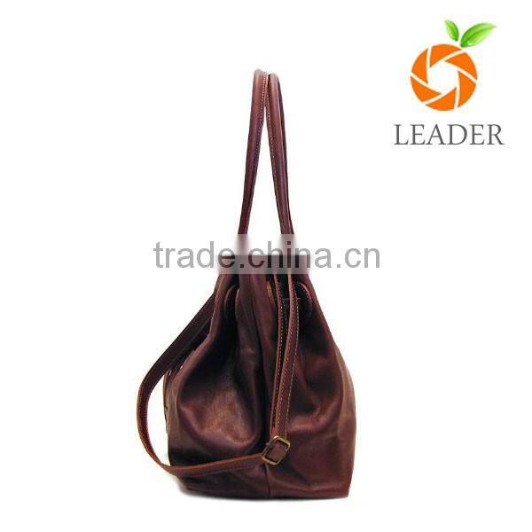 Leisure vintage style high quality old fashioned handbag