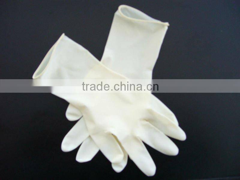 CE Approved AQL1.5 Coloured Disposable Examination Used Latex Examination Glove Powder-free ( IS09004)