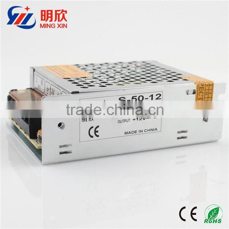 power supply 12 volt 4.2 amp 50w ,1-50W led power supply with CE ROHS approved
