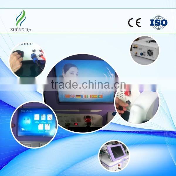 zhengjia medical IPL+Elight+SHR 3 in 1 permenent hair removal machine/ipl depilation system with CE approved