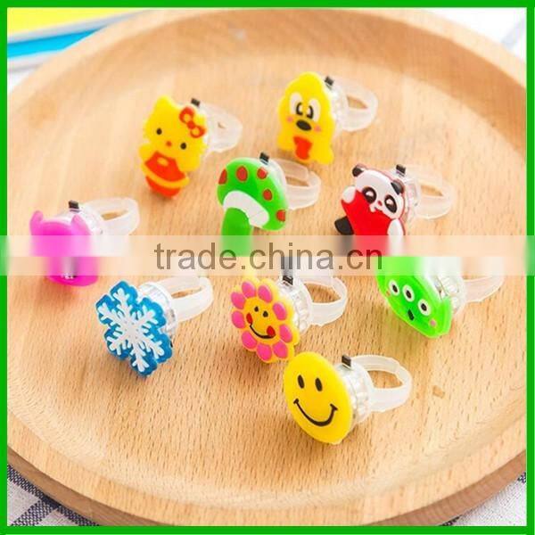 Colour changing party flashing light rings led jelly finger ring
