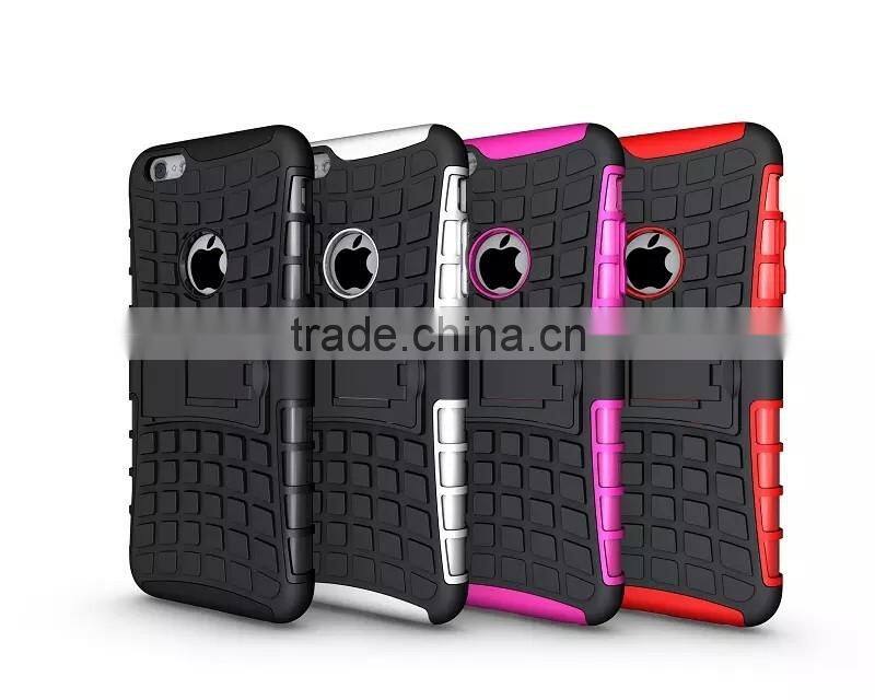 Multicolor TPU+PC Armor Spider Hybrid Kickstand Cell Phones back cover for iPhone 6/6 plus