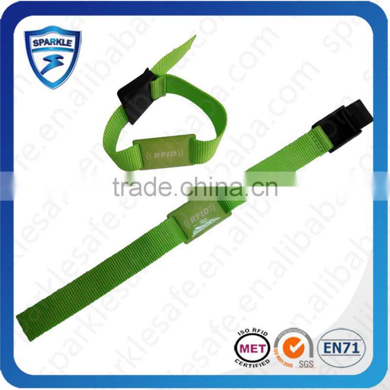 Concert&Party used hf nylon rfid wristband
