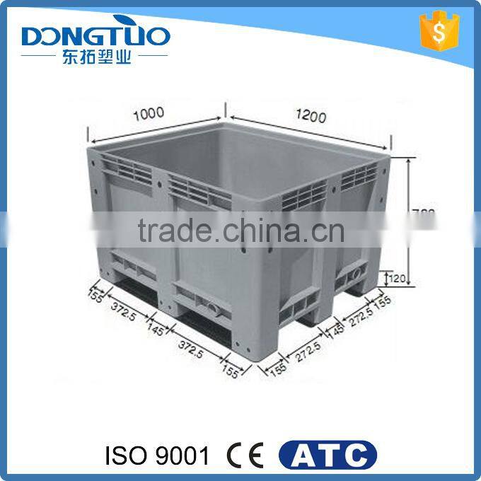 Best price heavy duty plastic pallet crate, mesh pallet box
