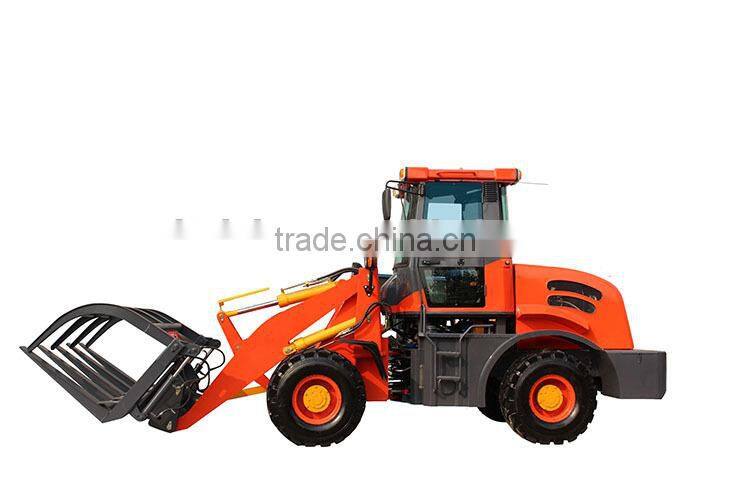 Small scale construction machinery 2000kg front end loader with backhoe bucket