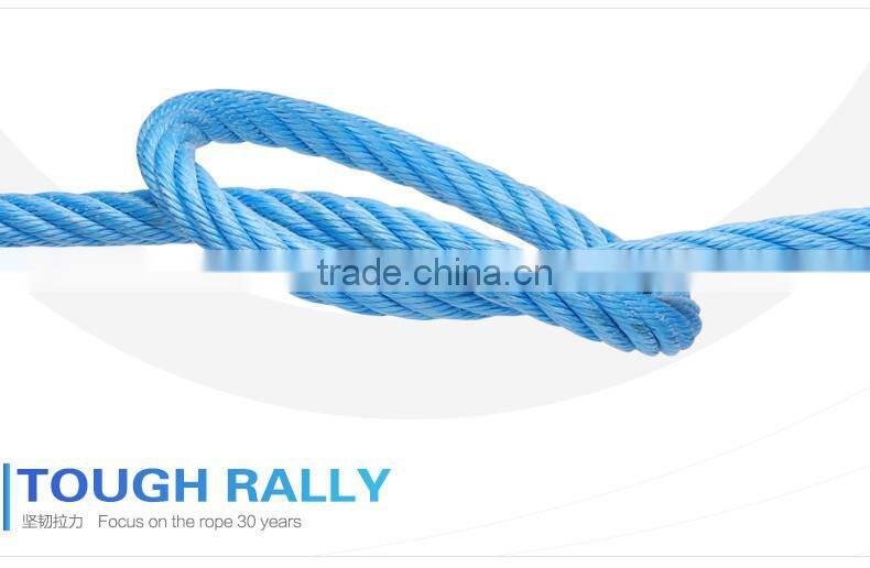 3strands PP combination rope steel wire rope 12-52mm