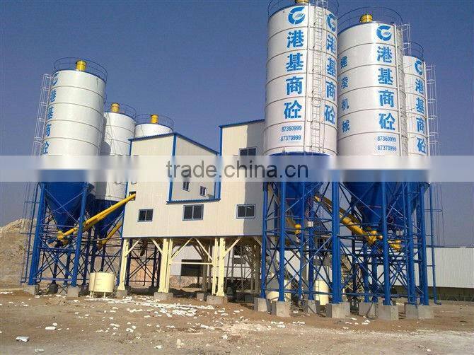 newest product,with low cost concrete batching plant HZS50 for sale