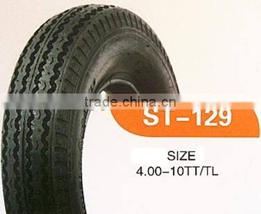 Top Brand Tubeless Motorcycle Tire 4.00-10 TL In High Quality