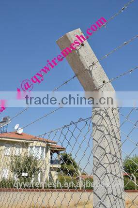 china.cn Golden Supplier High Quality Perimeter fence/Chain Link Fence top barbed wire/cyclone fence