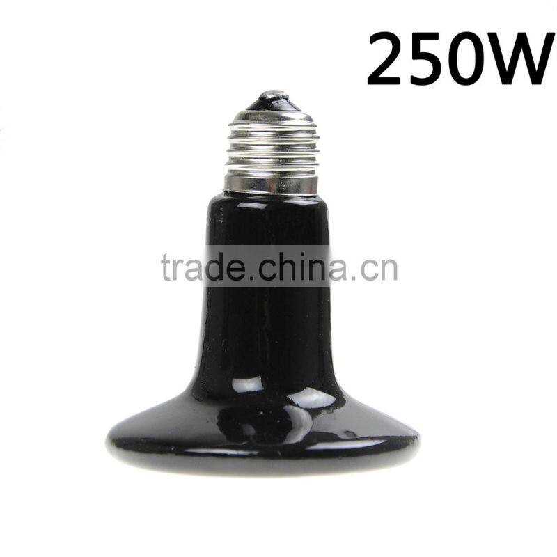 25-250W Infrared Ceramic Heat Emitter Lamp Light Bulb for Reptile Pet Brooder 110-120V