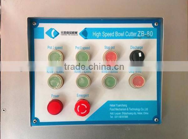 High Speed 200L Bowl Cutter For Meat Chopping Cutter Machine Price