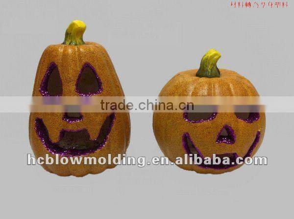 OEM blow molding halloween pumpkin plastic PE Rubber Halloween Pumpkins