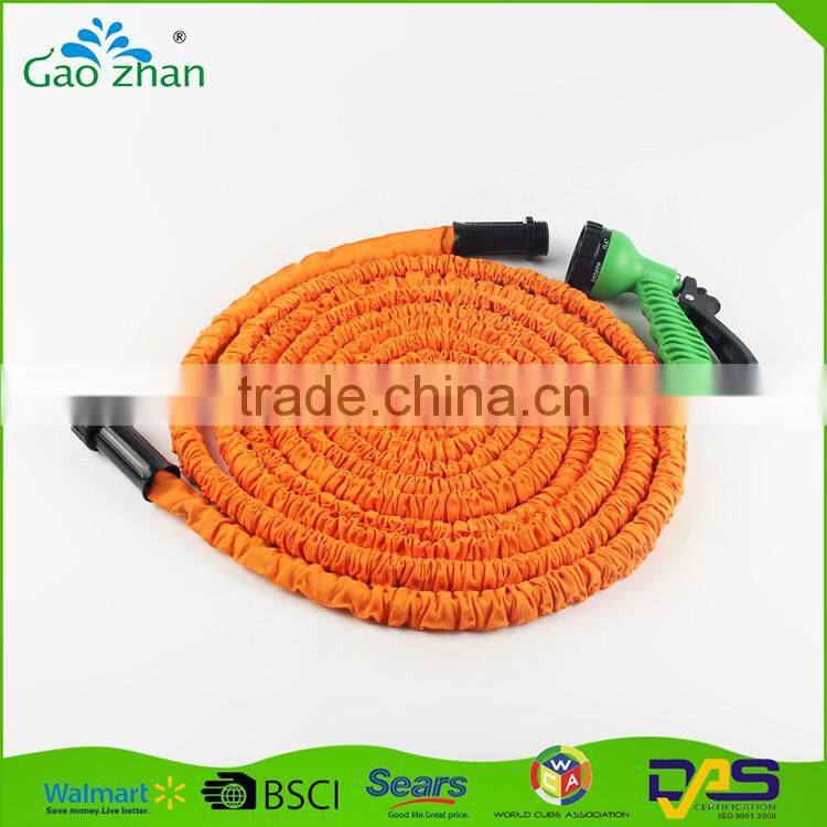High pressure expandable water hose with multi-function hose spray gun