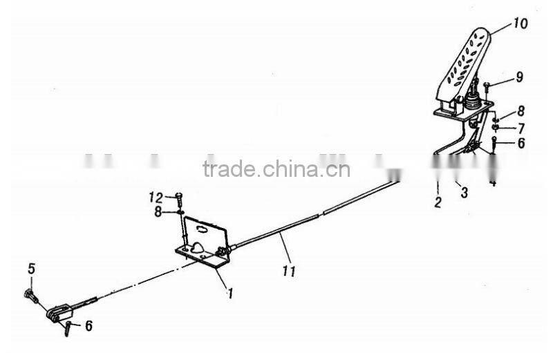 sale wheel loader parts accel erator pedal