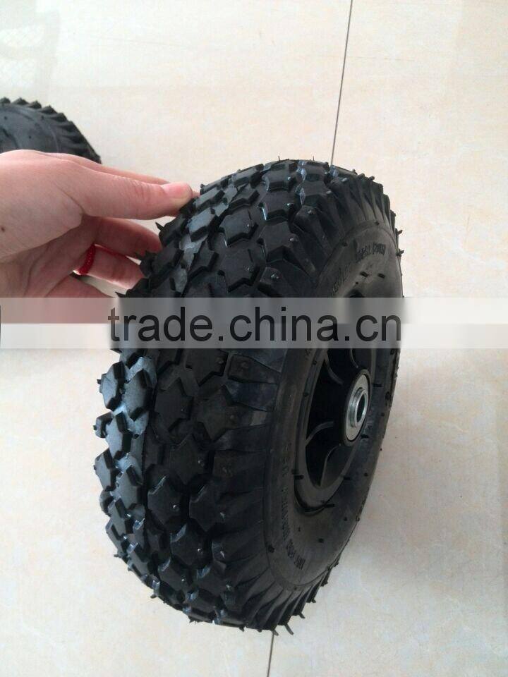 durable tool cart 4pr rubber tires 10''x3.50-4