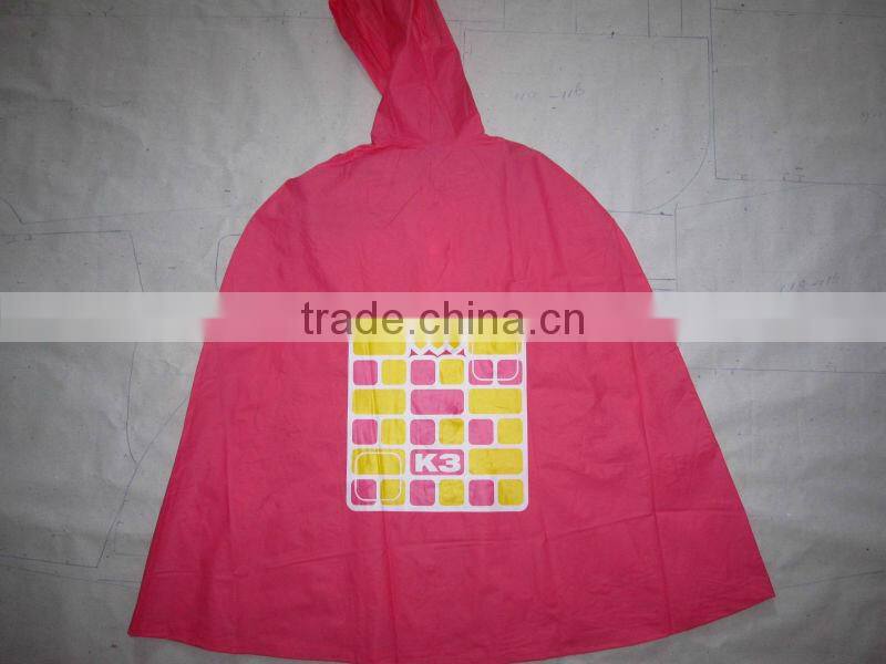 cape plastic polyester rain coats