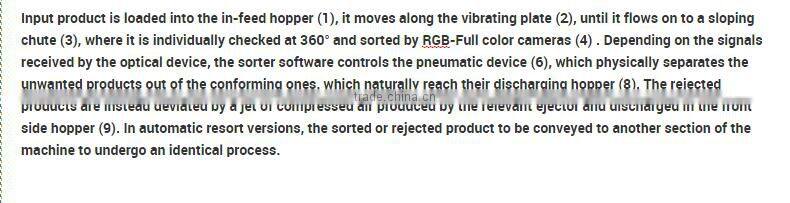 Brown rice color sorting machine