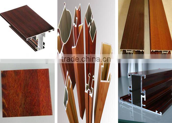 Aluminum Wood Finish Profile For Window