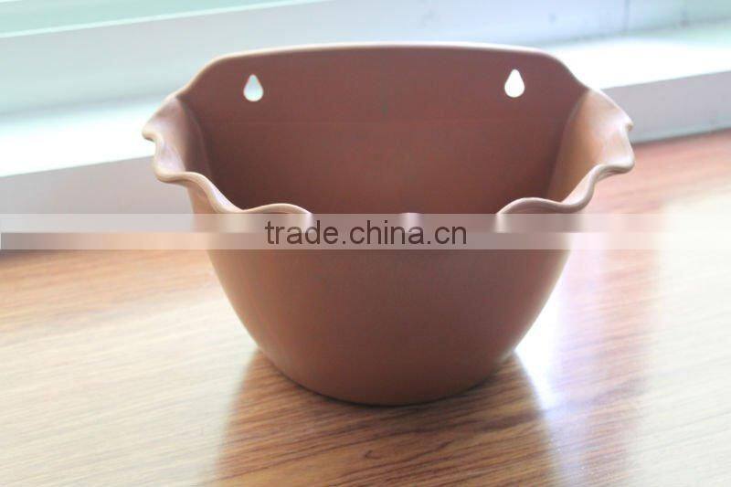 Decorative plastic ceramic hanging flower pots