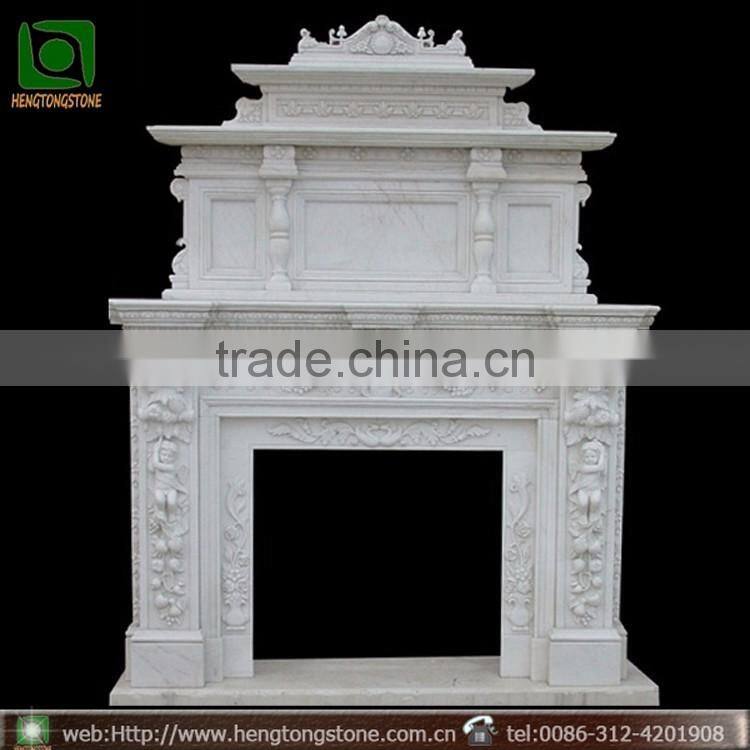 Quyang Factory Double Fireplace Mantel