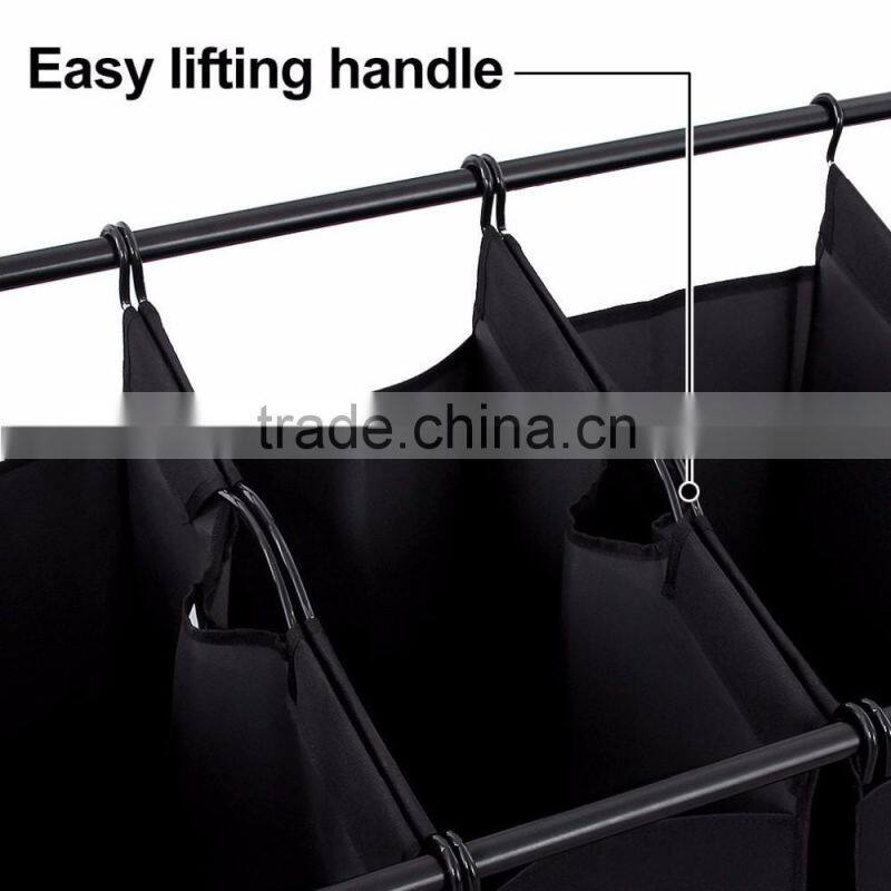 VIVINATURE Heavy Duty 3Bag Laundry Sorter Cart With Chrome Plating Process