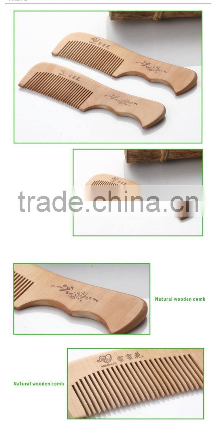 100%Nature Peach Wooden Combs 17.2*4.2