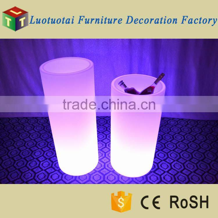 Dia38*H96cm RGB color changing waterproof IP65 LED light flower pot/LED ice bucket