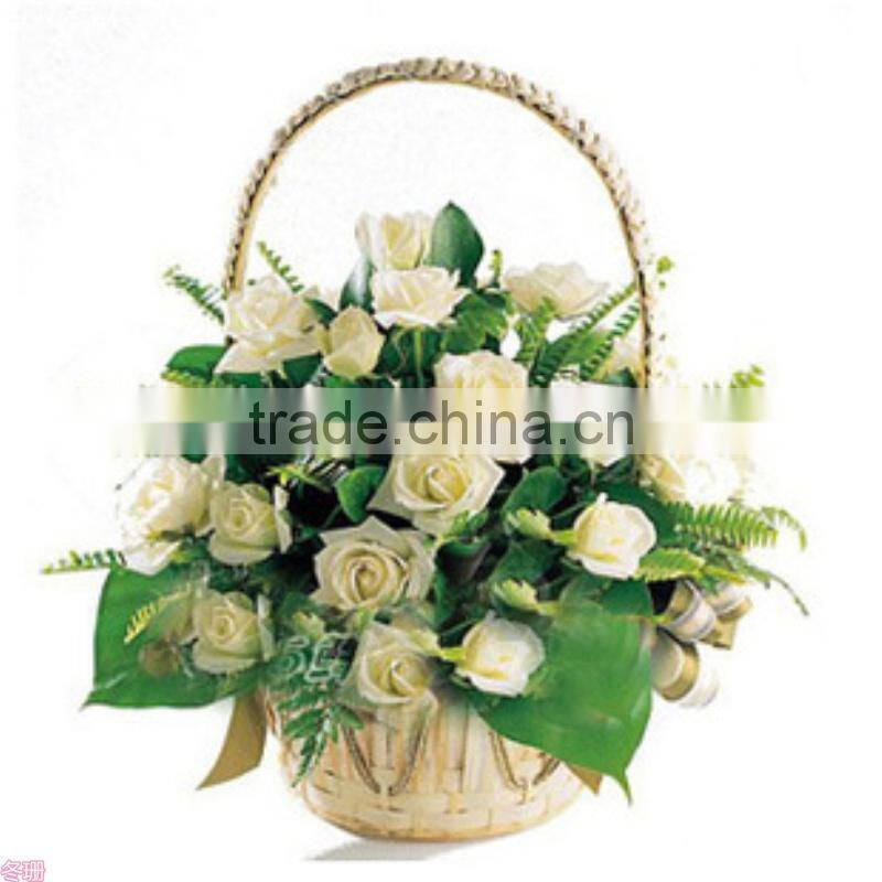 Wholesale empty willow flower vase baskets