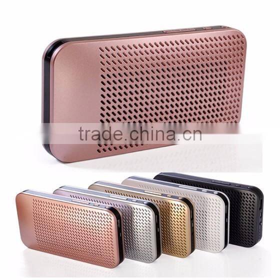 Newest 2 in 1 ultra thin portable bluetooth speaker power bank 5000mah