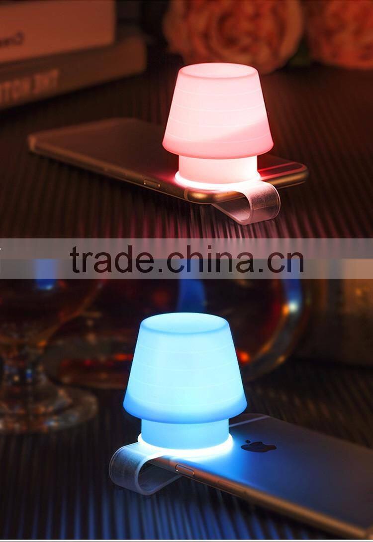 Creative Cellphone Lampshade With Holder. Portable Silicone Lamp-Chimney For Mobile Phone FlashLight