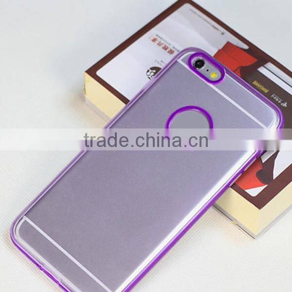 Colorful + transparent mobile phone shell for apple hole phone case for iphone 6 plus