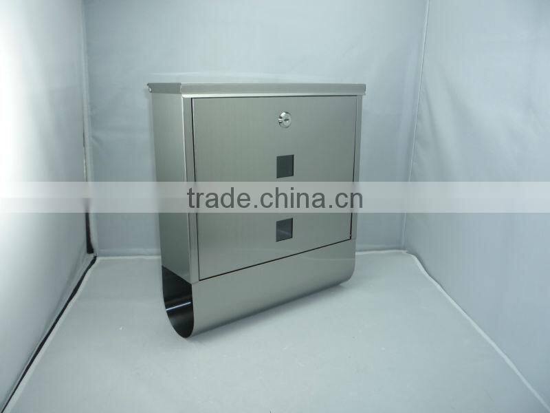 stainless steel metal wall mounted mailboxes