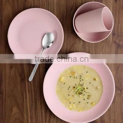 Anhui eco bamboo fiber tableware set