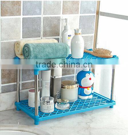 Mix color Stock Layer 2 Steel Tub Multifunction Combined Storage Rack