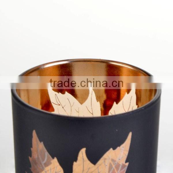 2colorful machie made with a four-leaf clover press votive candle holder