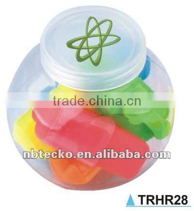 Best selling 5 in 1 Highlighter Pen in plastic bottle