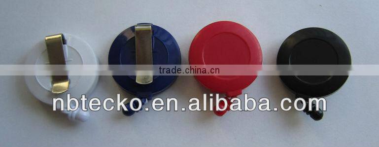 Hot selling round shape measuring tape with clip