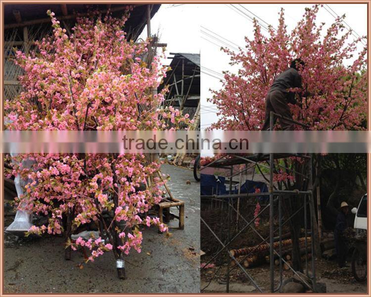 real wood trunk artificial cherry blossom flower tree