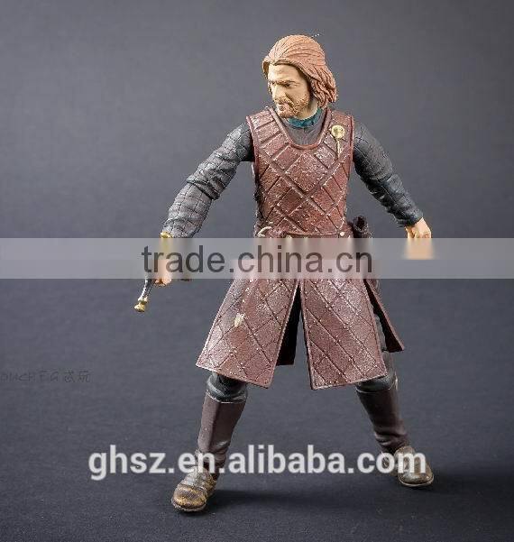 Guo hao hot sale custom resin Game of Throne toys , hot Jaime Lannister figure toys